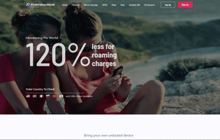 PixWorldSim: Лендинг SIM-карт для роуминга