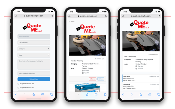 QuoteMe - Connecting suppliers and customers