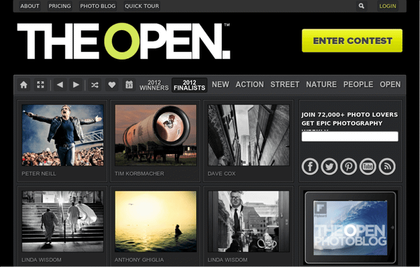 The Open: International Photo Contest Platform